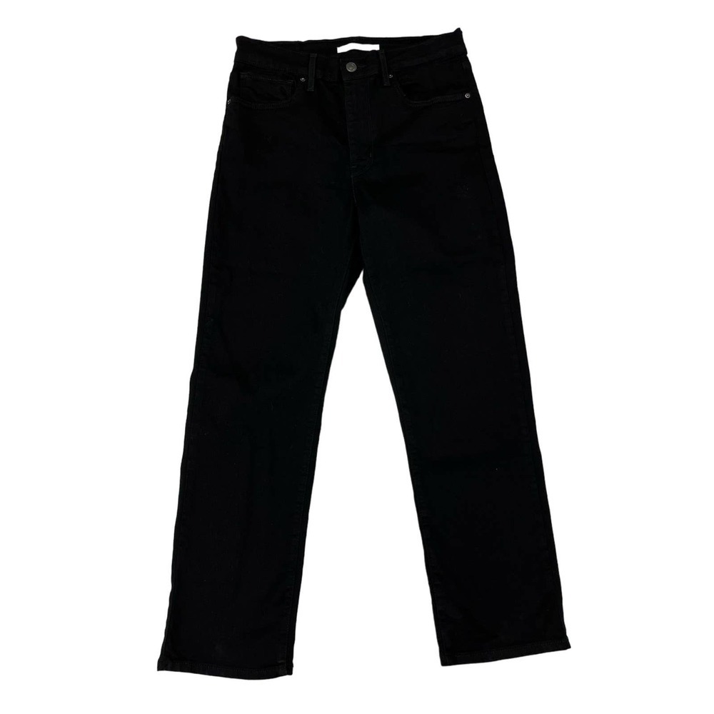 Levi's Black High Rise Straight Crop Jeans 10